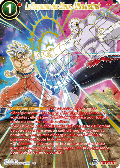 BT16-018 SPR Le Royaume des Dieux - Ultra Instinct (FR)